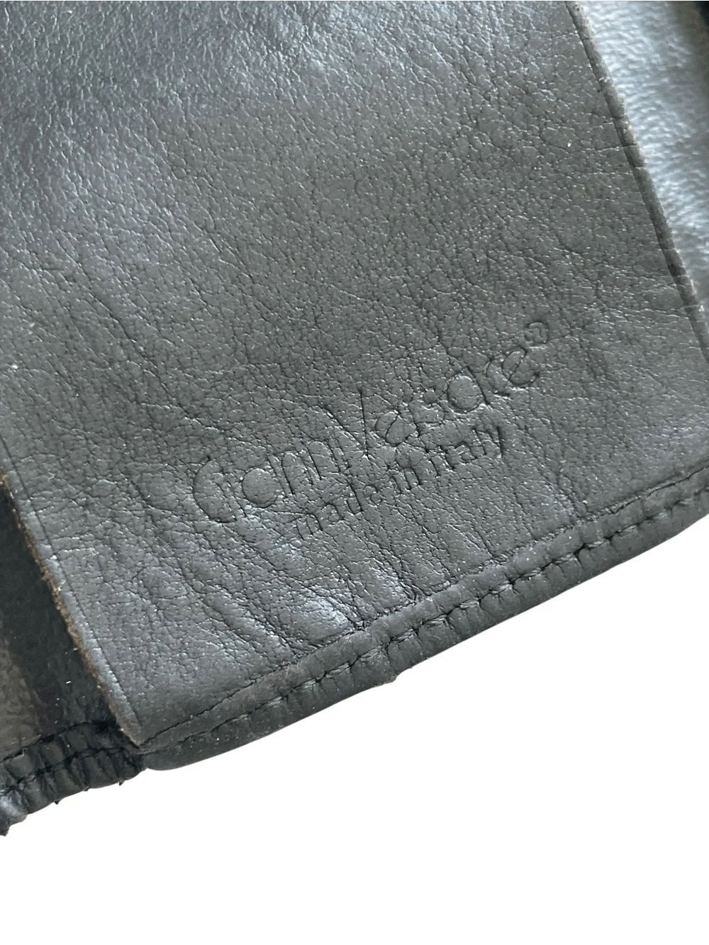 Vintage Gianni Versace Black Leather 6 Ring Key Case Wallet